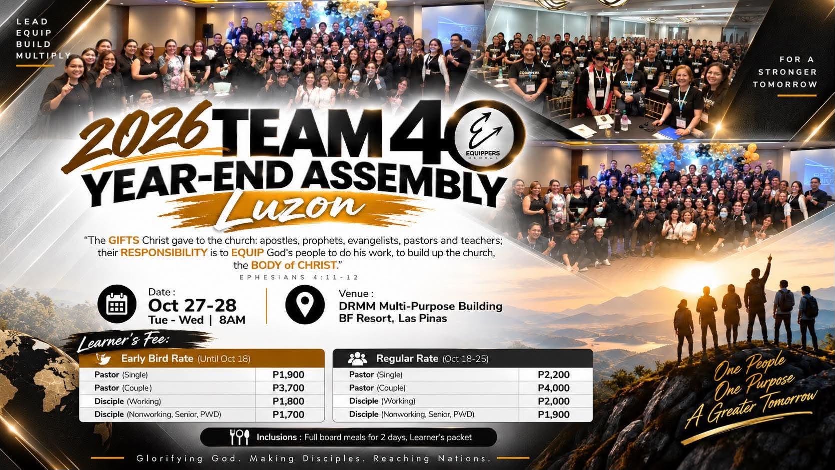Official Team 40 Luzon Year-End Assembly 2026 poster
